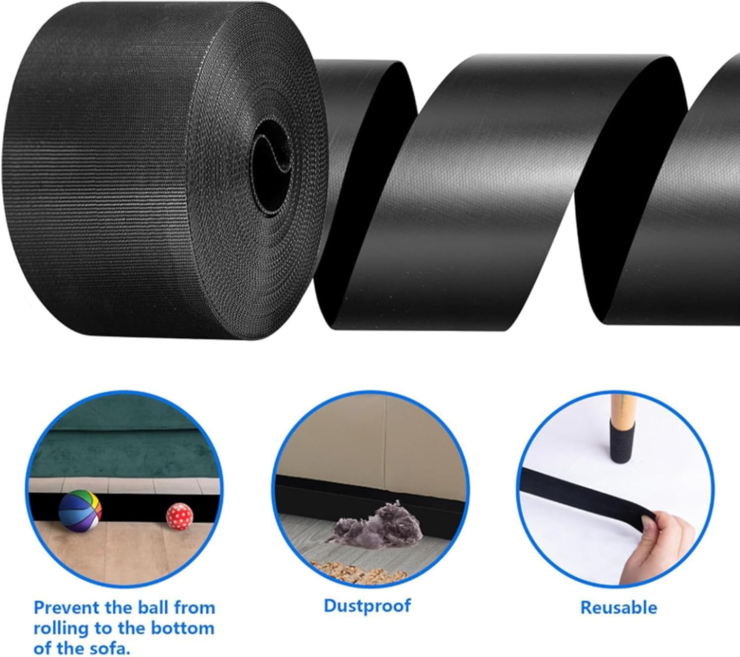 Flexible Sofa Guard Block Pet Access Under Bed Adjustable Edges Covers Childproof Prevention Furniture Protector No Tool Installation Sofa Guard Shielding