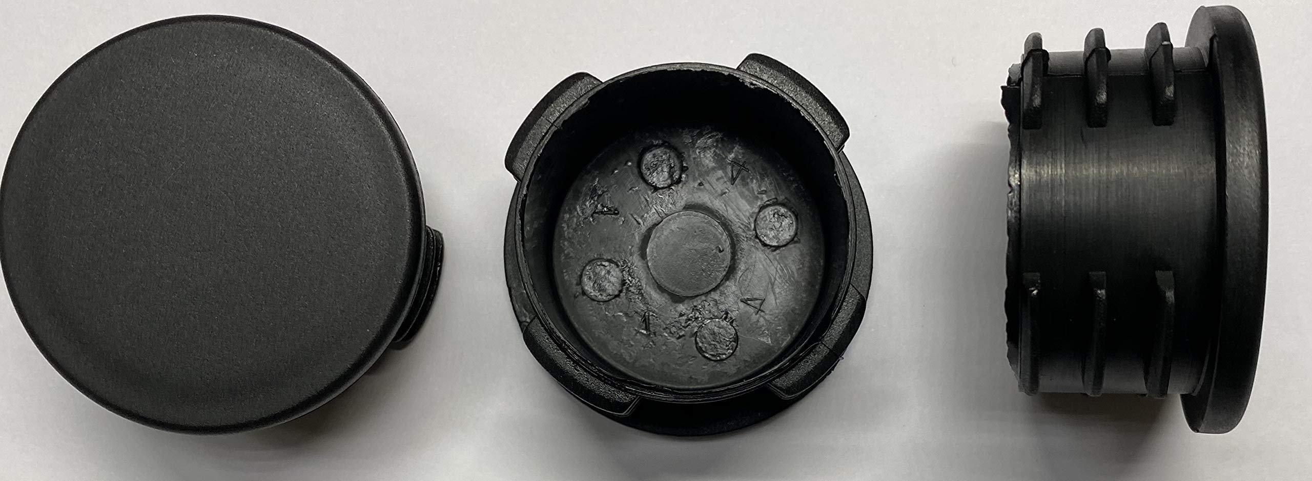 Dexierp Black Protection Force 2" 51Mm (Pack Of 4) Round Odtubing Plastic Insert Plug, Tubing Post End Cap, Chair Glide