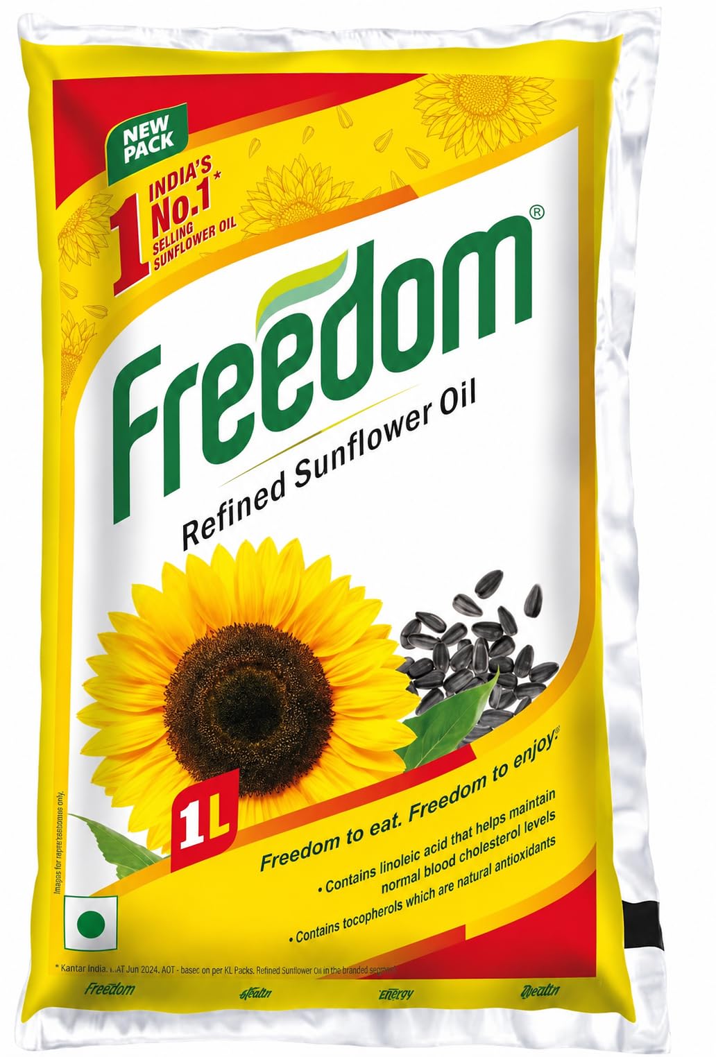 Freedom Refined Sunflower Oil, 1L