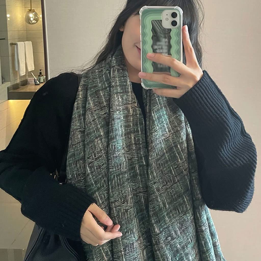 Sciarpa Sciarpa in cotone in poliestere morbido confortevole e calda sciarpe tessere sciarpa moda sciarpa invernale warm wraps scialli donne mens sciarpe Scialle