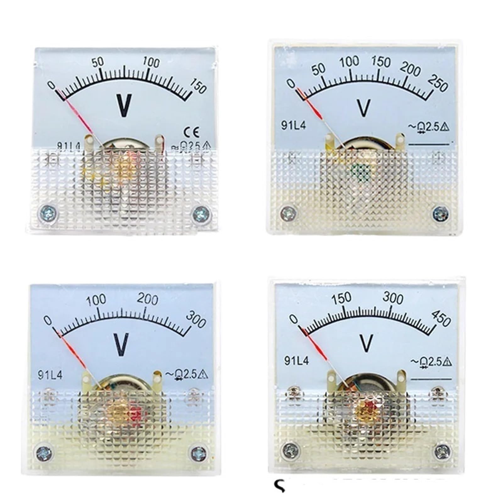 Voltmètre analogique 91L4 AC 450V pour tableau de distribution électrique - 6