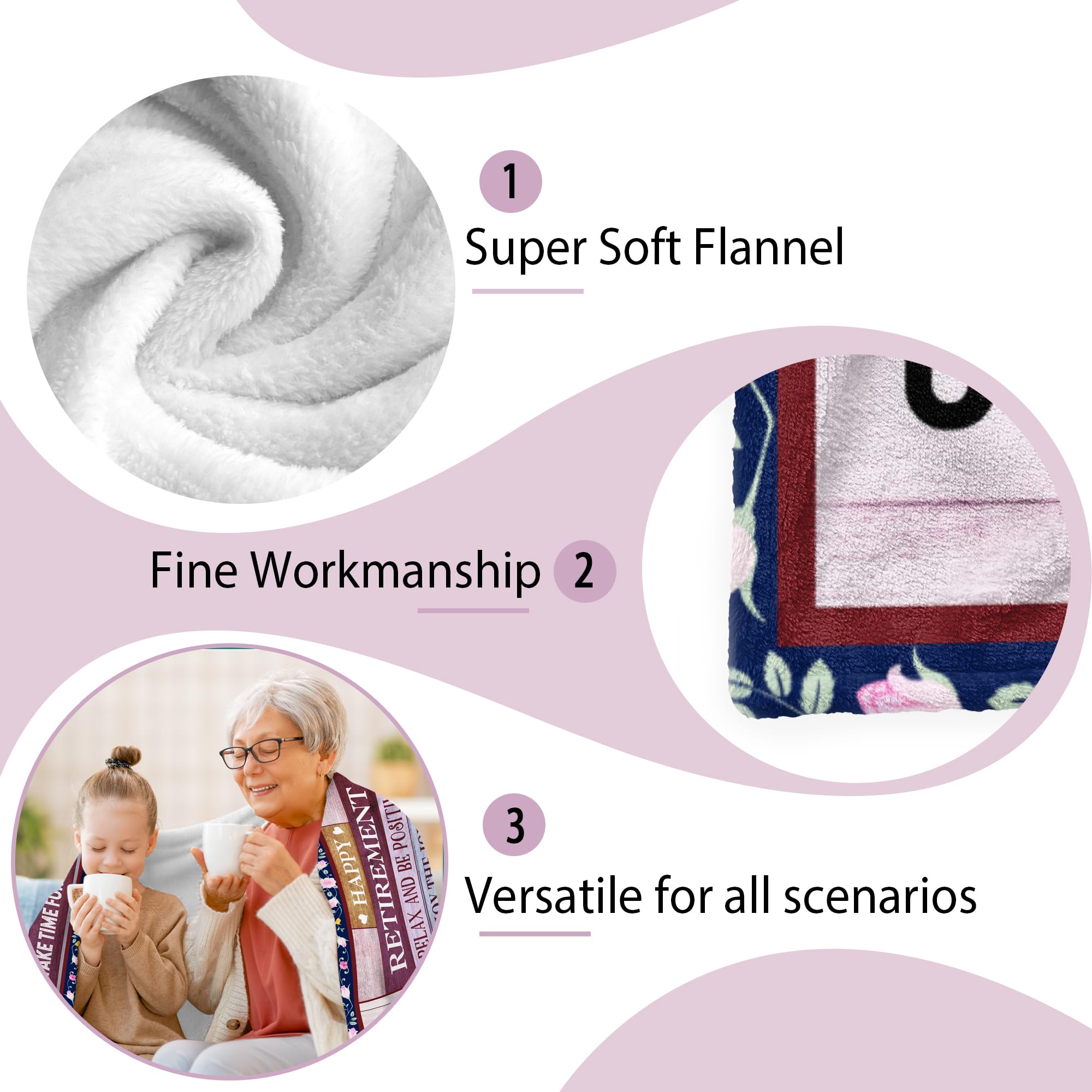 Retirement Gift Blanket For Women Teacher – 60x50 Inch, Flannel, Funny Farewell Present For Coworkers