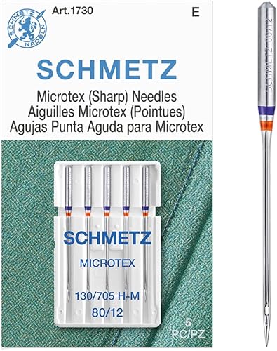 Miniatura 8 de Agujas para máquina Microtex Sharp - Tamaño 1280 5Pkg