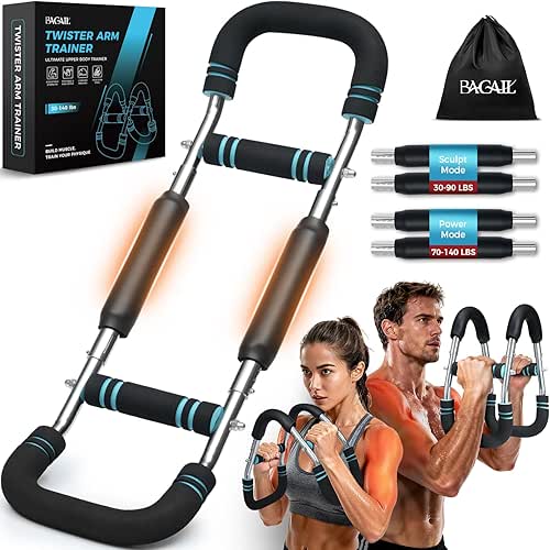BAGAIL Twister Arm Trainer, 5 or 9 Level Resistance (30-140