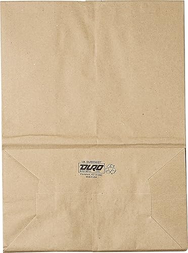 Miniatura 2 de Duro 57# Bolsas de papel marrón resistentes para comestibles, 500 unidades con asas para compras de comestibles, bolsas de comida para llevar,