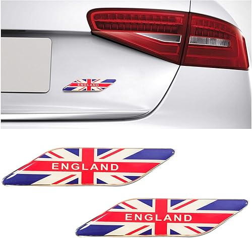 2 emblemas de bandera tricolor 3D, emblema de aluminio para guardabarros delanteros de automóvil, calcomanías para automóviles y calcomanías de