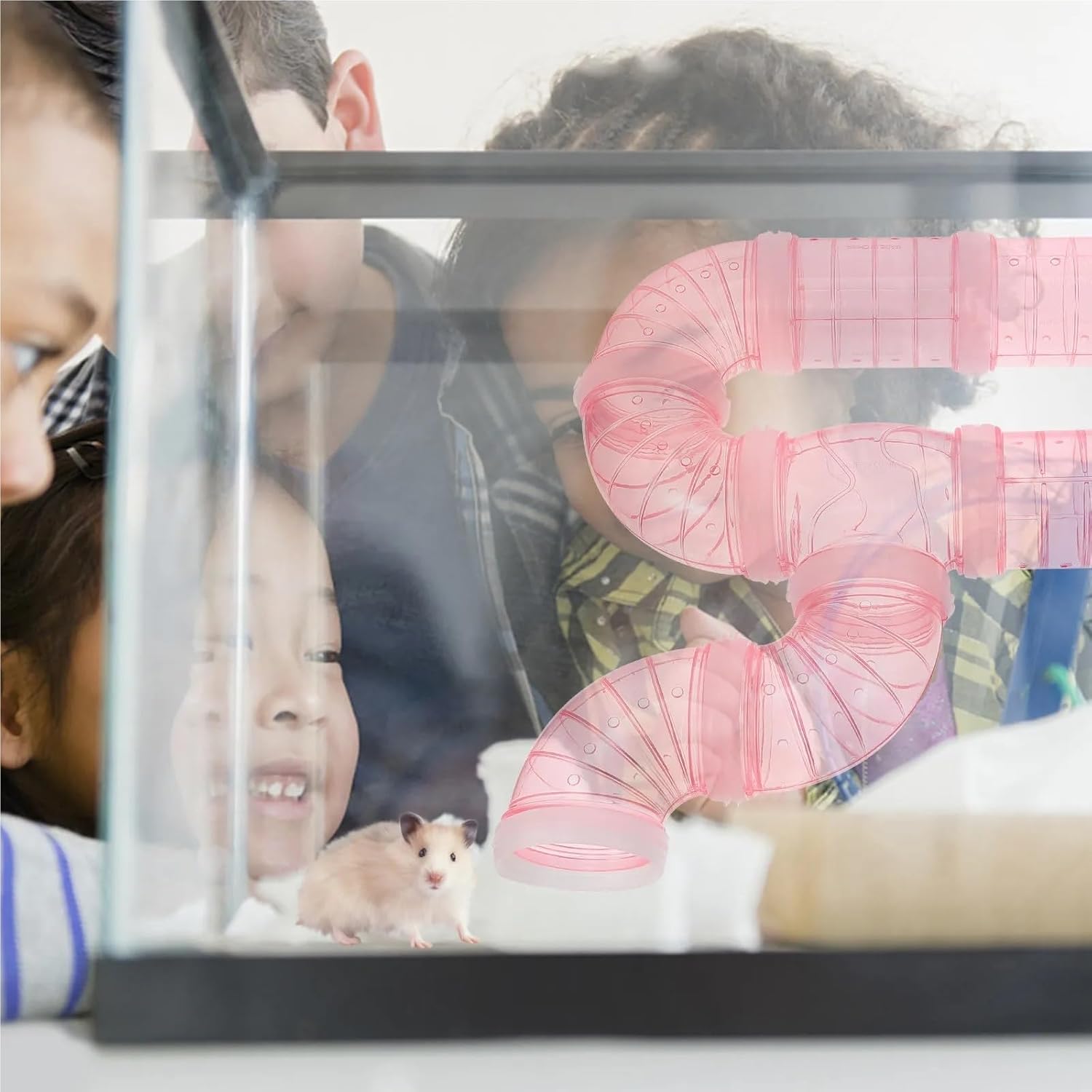 Hamster Tubes 1Set Modular Hamster Tube Maze Kit, DIY Expandable Tunnel for Cage Habitat Exercise