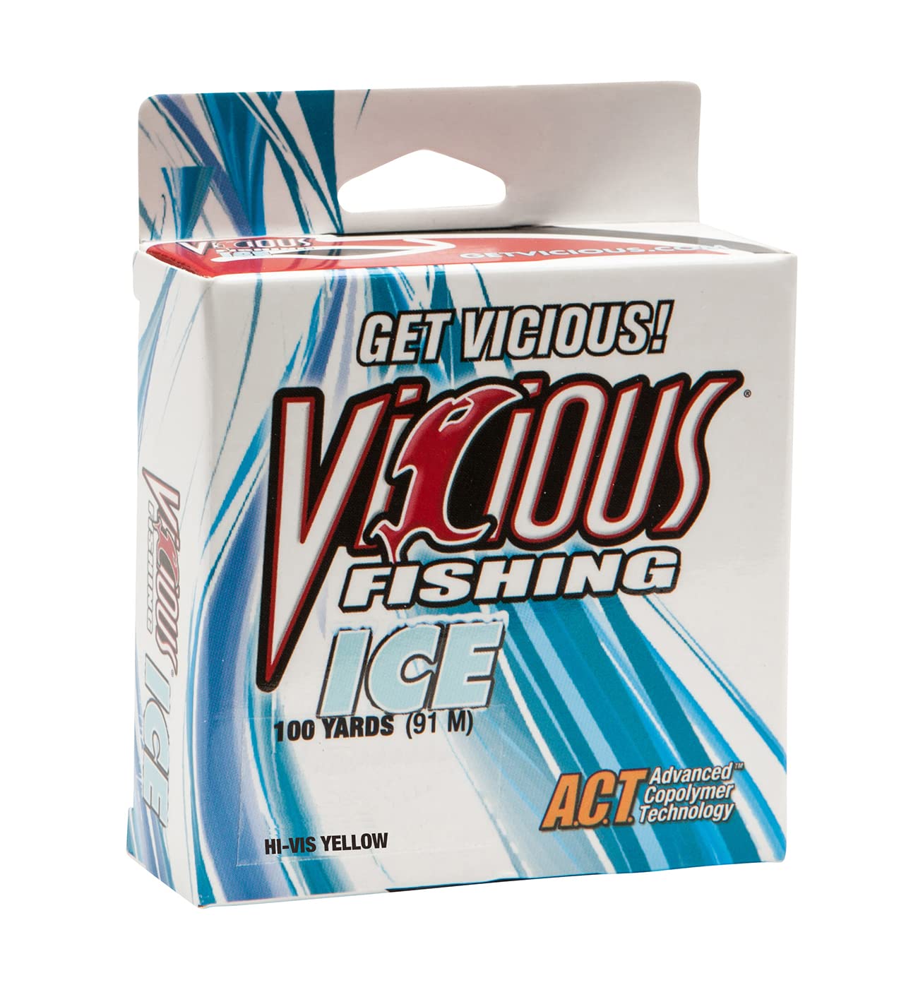 Buy Vicious Panfish Ice Fishing Line, 100Yard/2Pound, HiVis Yellow