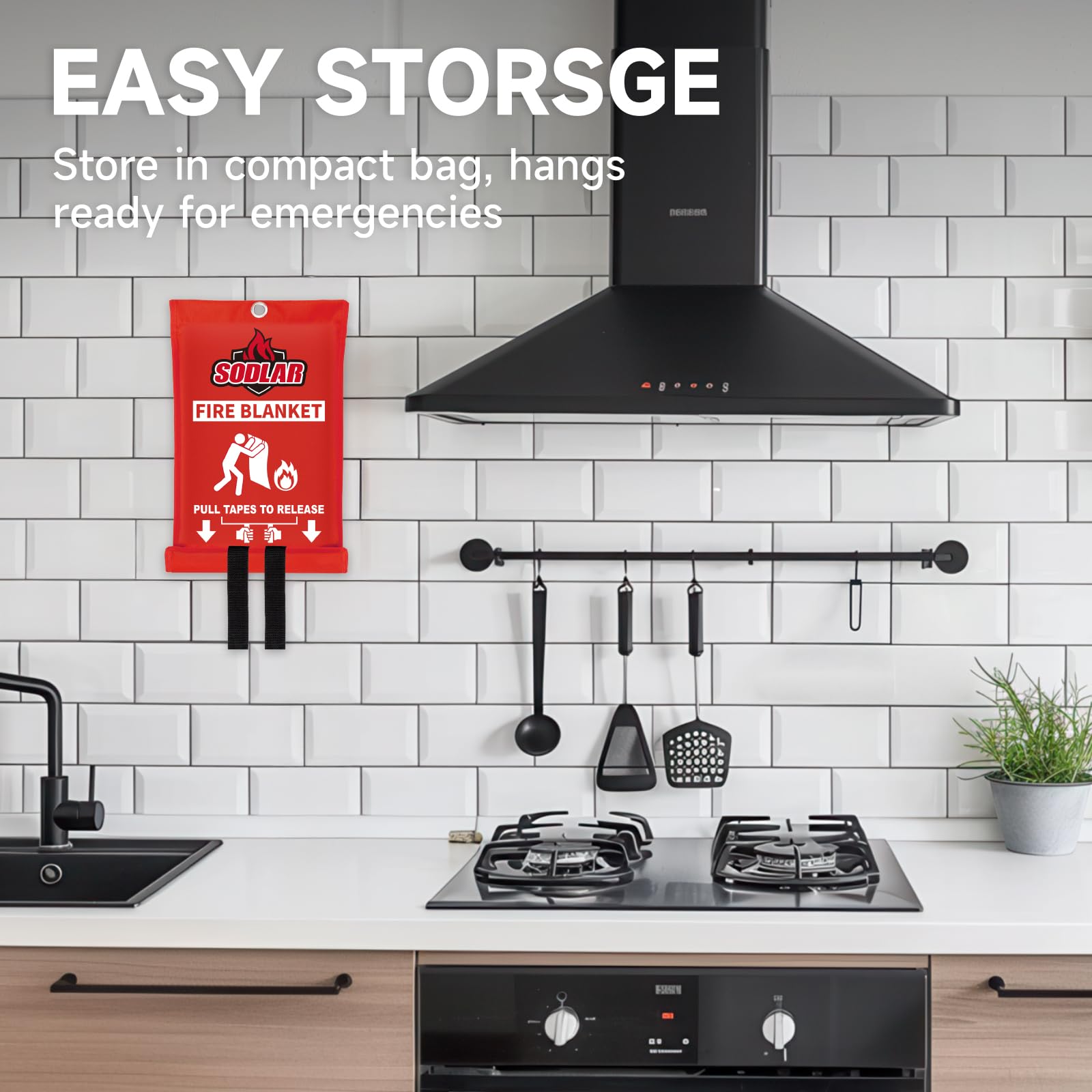 Manta ignífuga de emergencia para la cocina del hogar, 40 x 40 pulgadas, protección de seguridad ignífuga, de fibra de vidrio, kit esencial de supervivencia para casa, coche, camping, chimenea