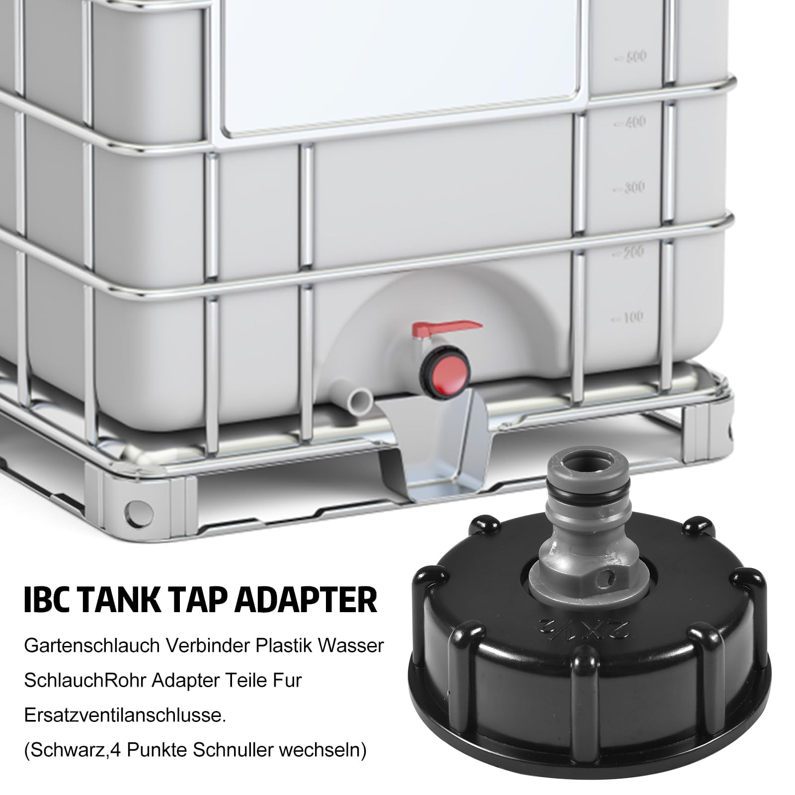 1 Adattatore Serbatoio IBC - IBC Tappo Serbatoio Plastica Adattatori
