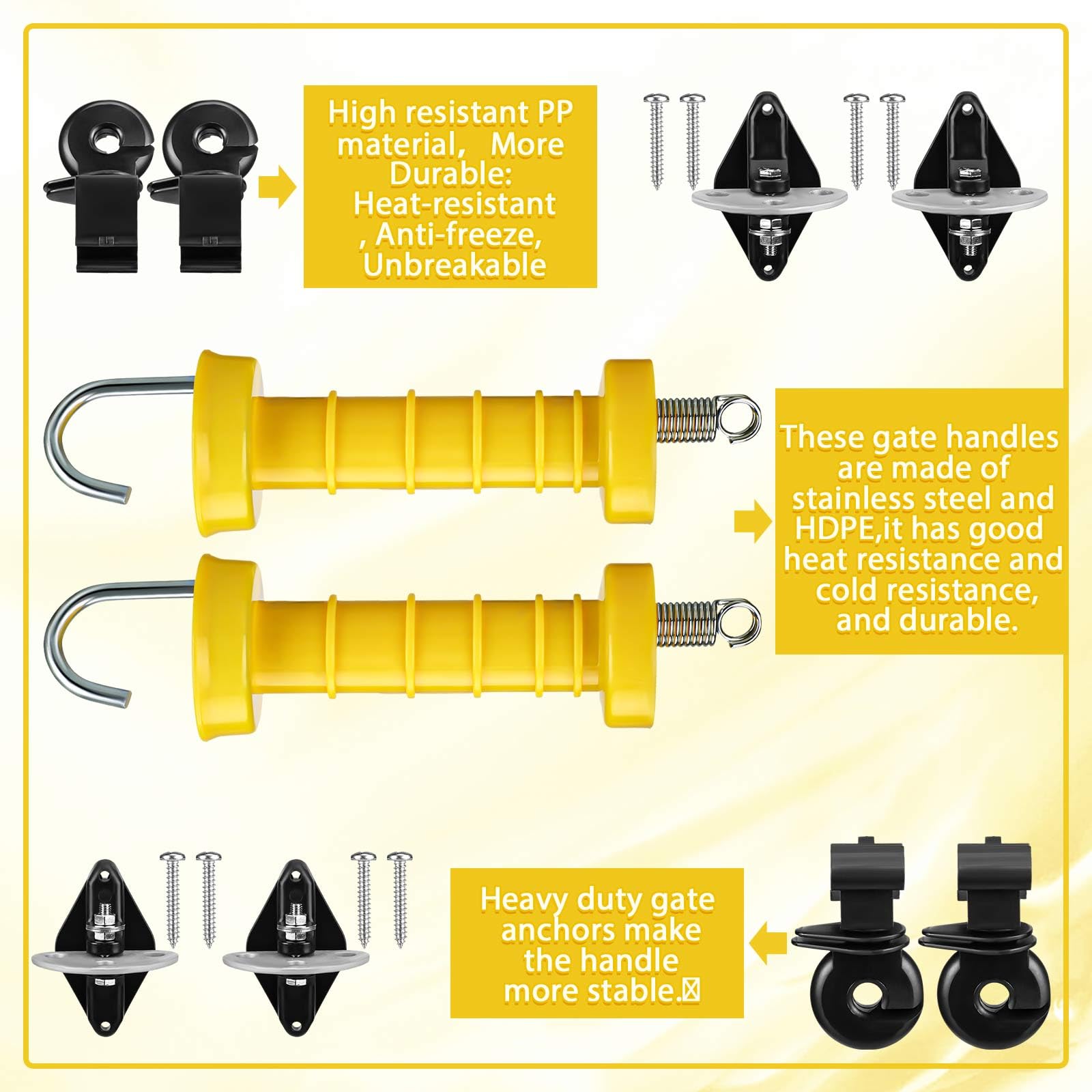Aisladores De Poste Redondo Apretado, 100 Piezas De ABS Tipo Aisladores  Eléctricos De Valla Aislantes Eléctricos De Sujeción De Alambre Para Valla  | Compra Online En Yaxa, image size:1600x1600