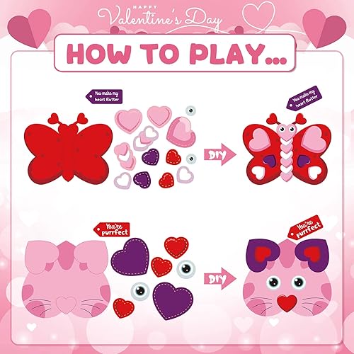 Miniatura 3 de 48 piezas de recortes de mariposa 3D DIY mariposa dibujos animados coloridos recortes calcomanías mariposas tablón de anuncios decoración con puntos