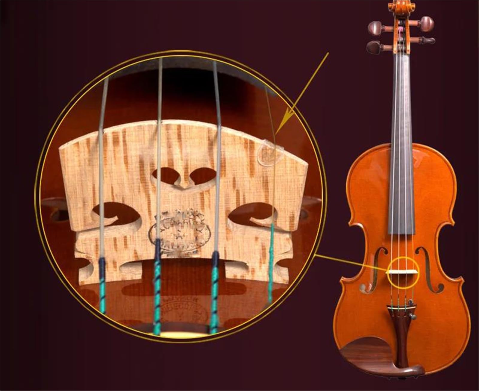 Violín 4/4 Hecho A Mano (pícea Envejecida) Violín Principiantes | Grado de concierto; incluye arco de madera de Brasil