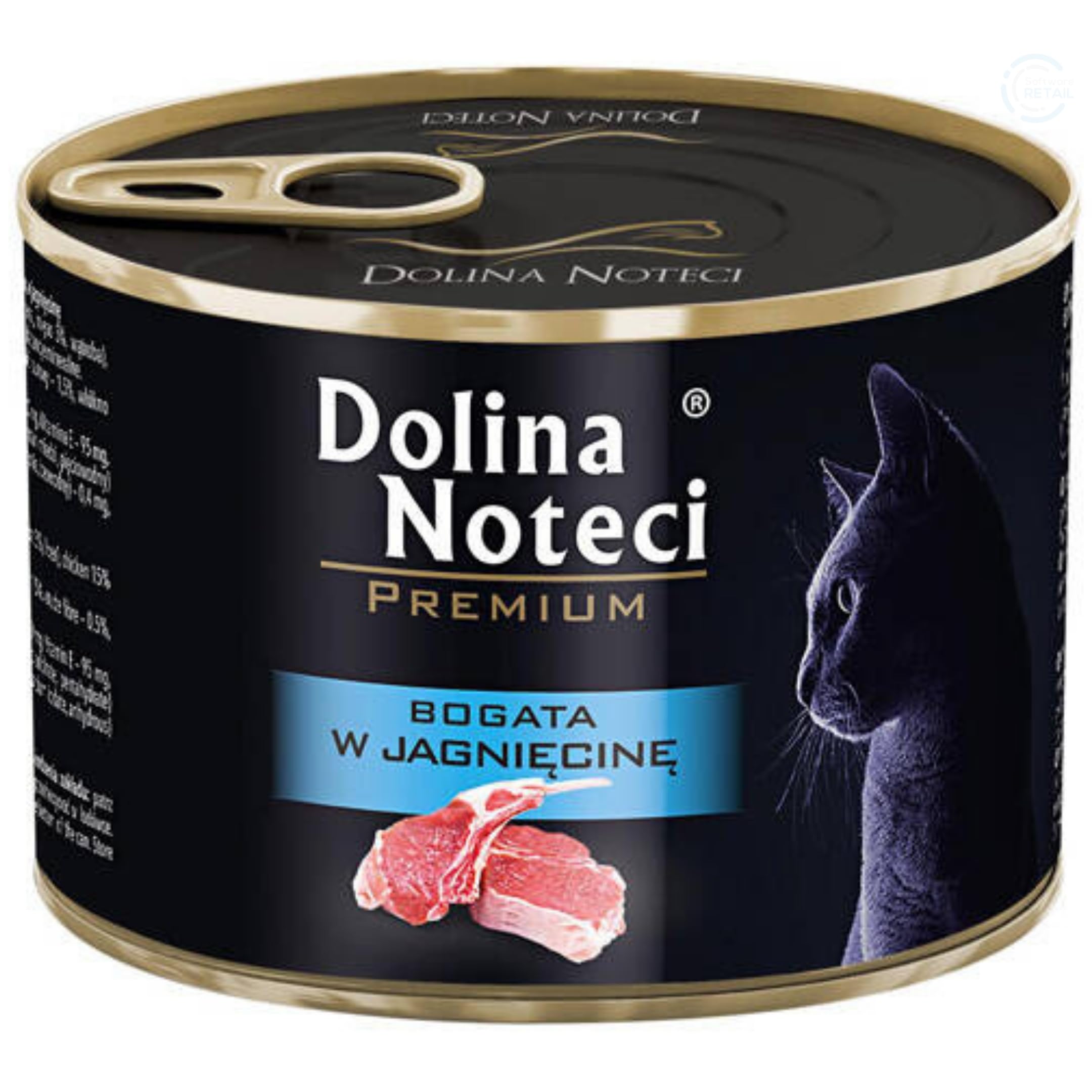 Dolina Noteci Premium Moist & Juicy Wholesome Grain-Free Cat Food - Natural Meat Recipes Enriched with Vitamins & Minerals for Happy, Healthy Cats! (Lamb, 185g)