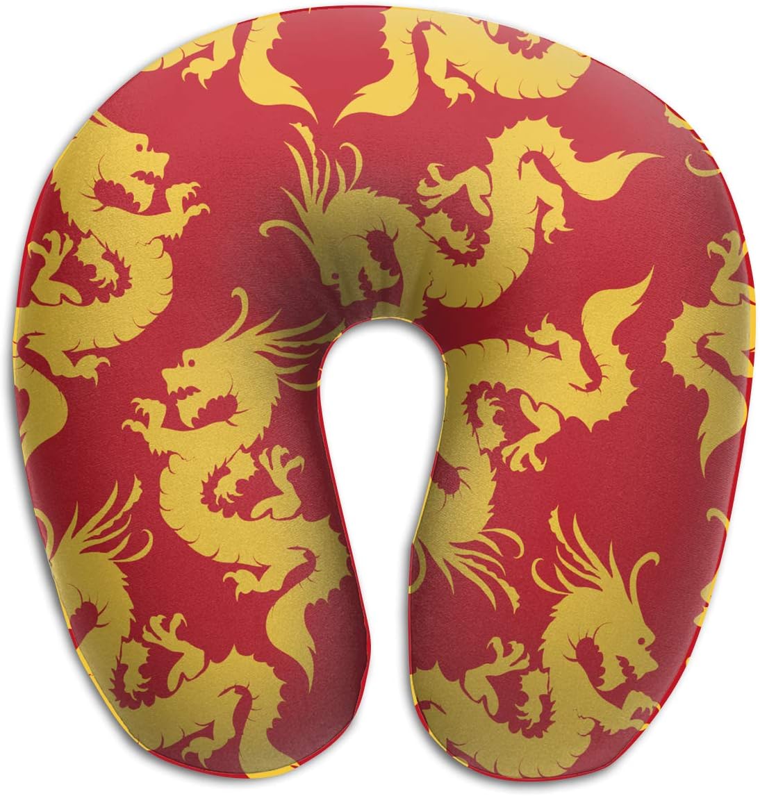 AP.Roon Travel Pillow Chinese Dragons Neck Pillow Soft UShaped Cushion Neck Support