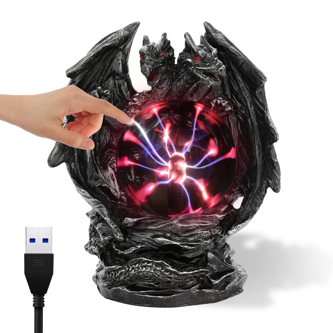 Plasma Ball, Touch Sensitive Dragon Plasma 