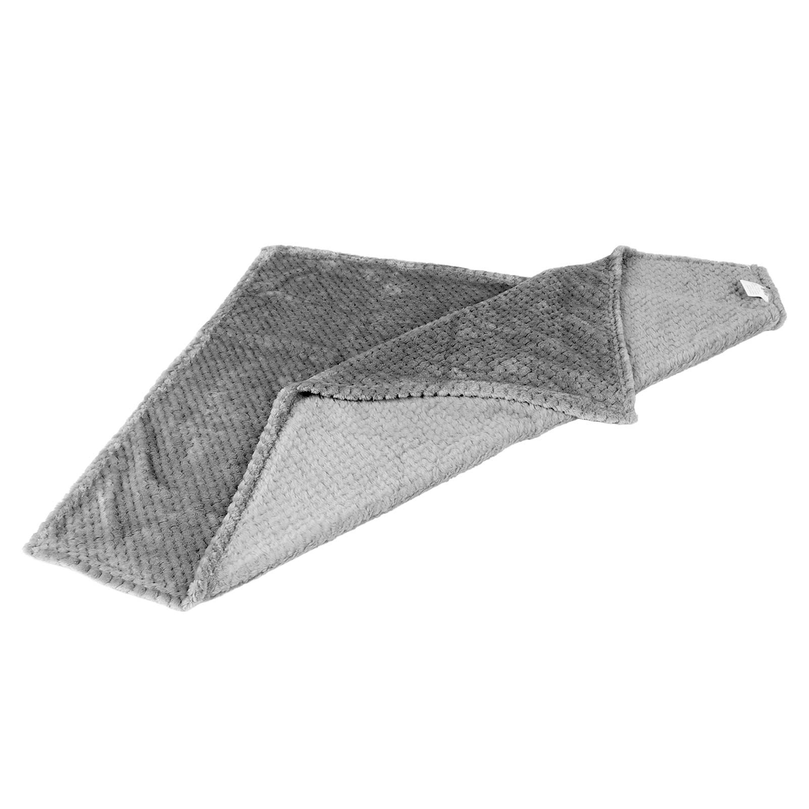 Couverture polaire douce et chaude lavable en machine pour chien et chat, légère et portable - Couverture matelassée pour petits animaux de compagnie, canapé, voiture, voyage (gris)