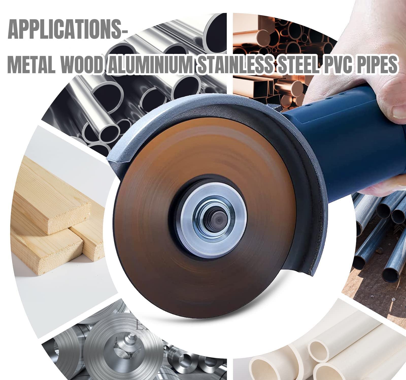 Paquete de 50 ruedas de corte, rueda de corte de metal y acero inoxidable de 4-1/2 x 7/8 pulgadas, disco de corte de metal fino para amoladora angular