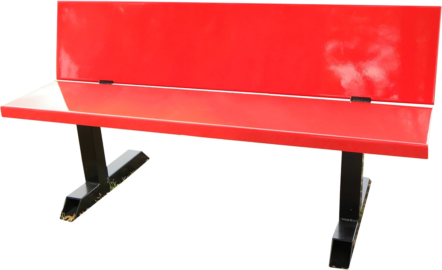 Ofab Custom Theme Tables Standard Bench, Red Outdoor