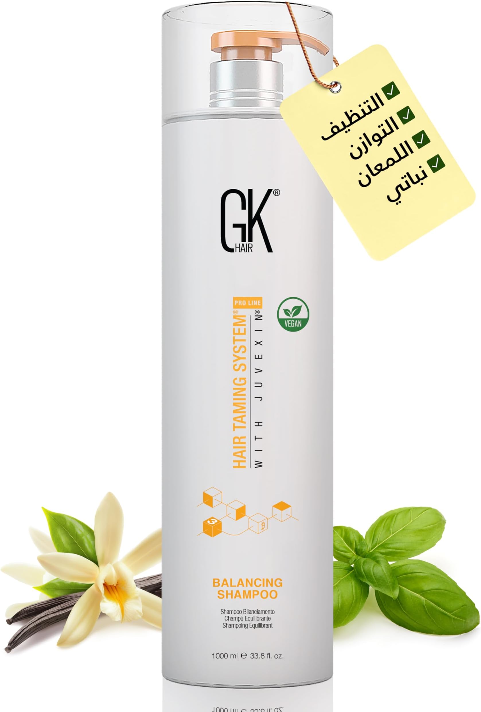 Global Keratin Balancing Shampoo (33.8 Fl Oz/1000ml) For Oily & Color Treated Hair Deep Cleansing, Restores pH Levels Ideal for Over-Processed and Environmentally Stressed Hair