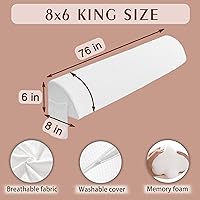 Vista 5 de Almohada de cuña de cama para cabecero, colchón de cama, relleno de huecos, espuma viscoelástica, para cerrar el espacio entre la pared del cabecero