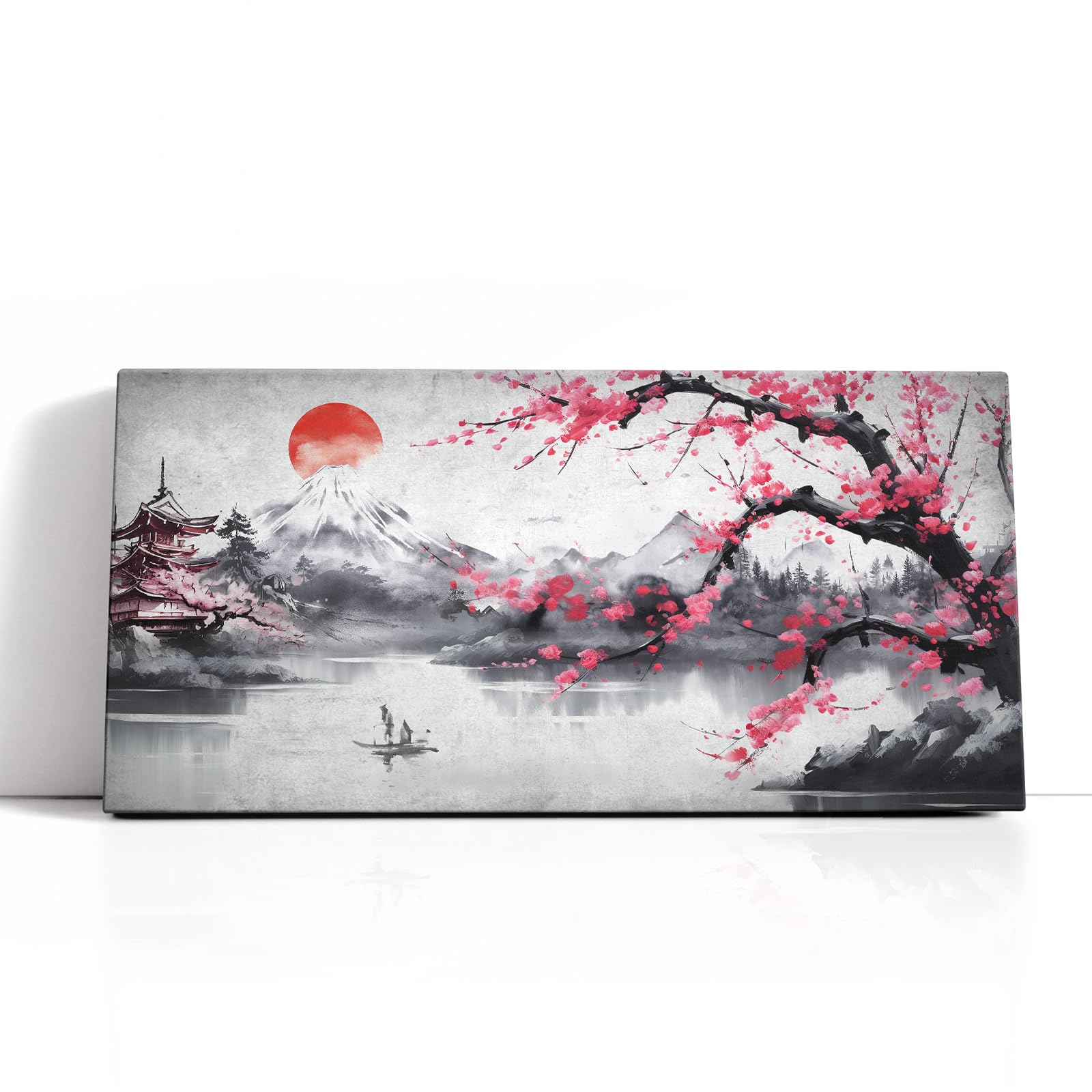 Amazon.com: Wesluin Japanese Wall Art For Bedroom Pink Wall Decor