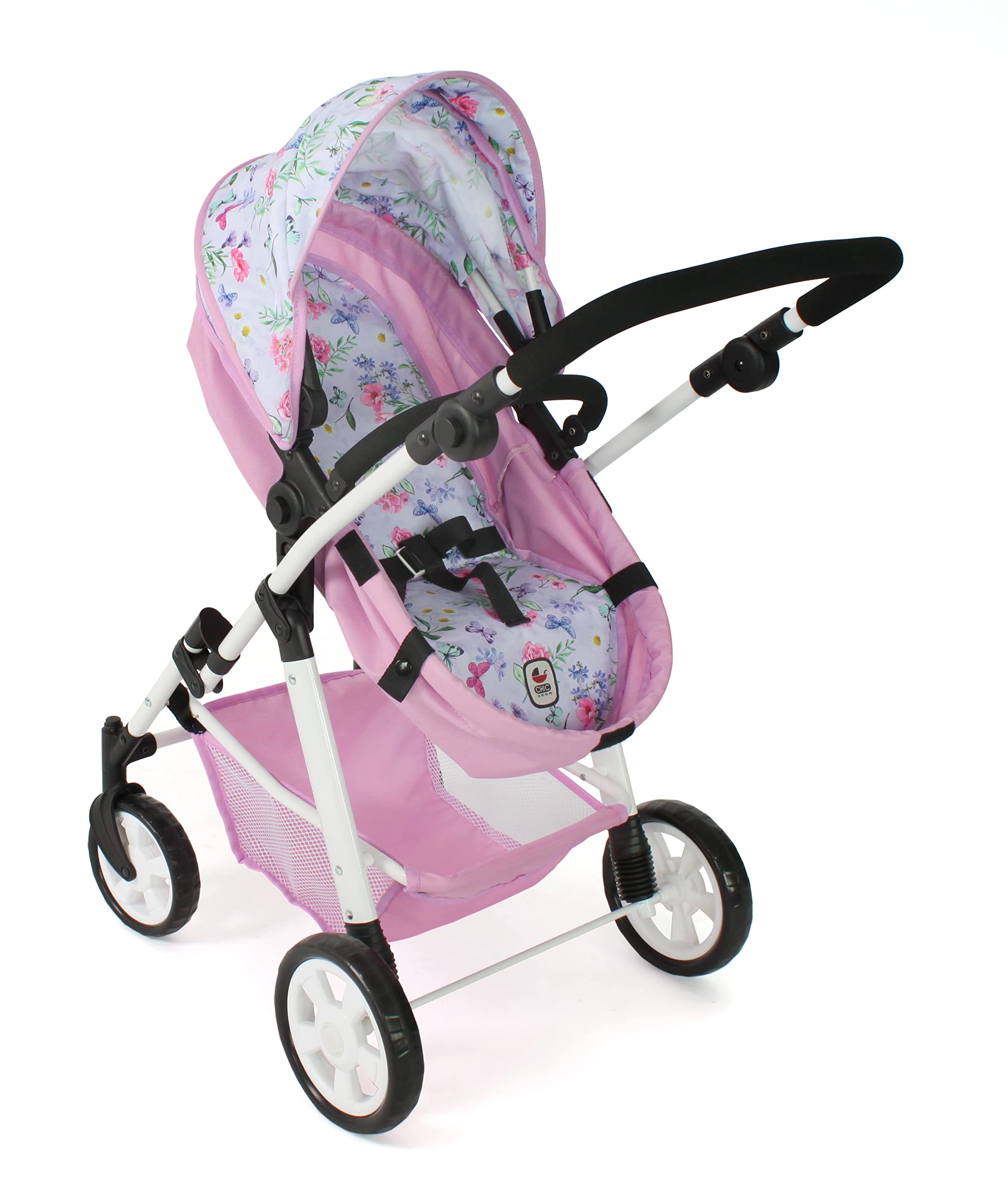 Bayer Chic 2000 555-53 - Poussette de poupée Smarty Fleurs Bayer Chic 2000 555-53 - Poussette de poupée Smarty Fleurs