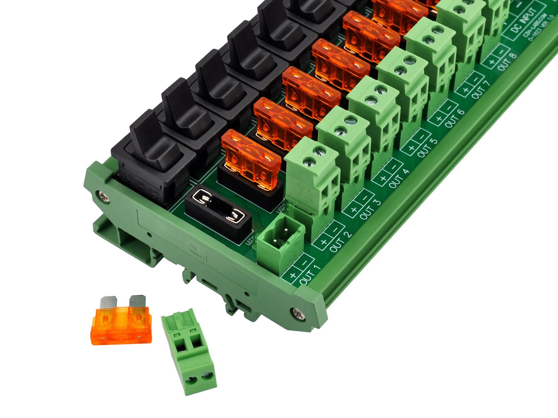 Snapklik.com : DC Power Distribution Module, Rocker Switch, Fused ...