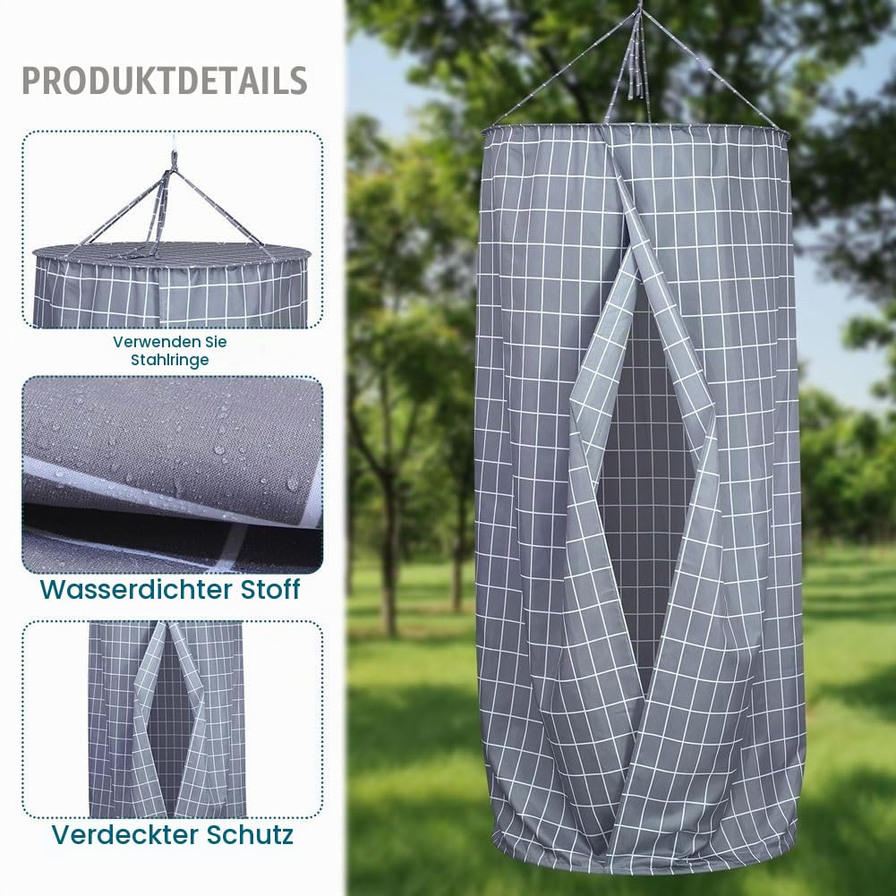 Pop up Umkleidezelt Toilettenzelt Tragbar Camping Duschzelt Mobile Outdoor Privatsphäre WC Zelt 80 x 200cm (Farbe : A)