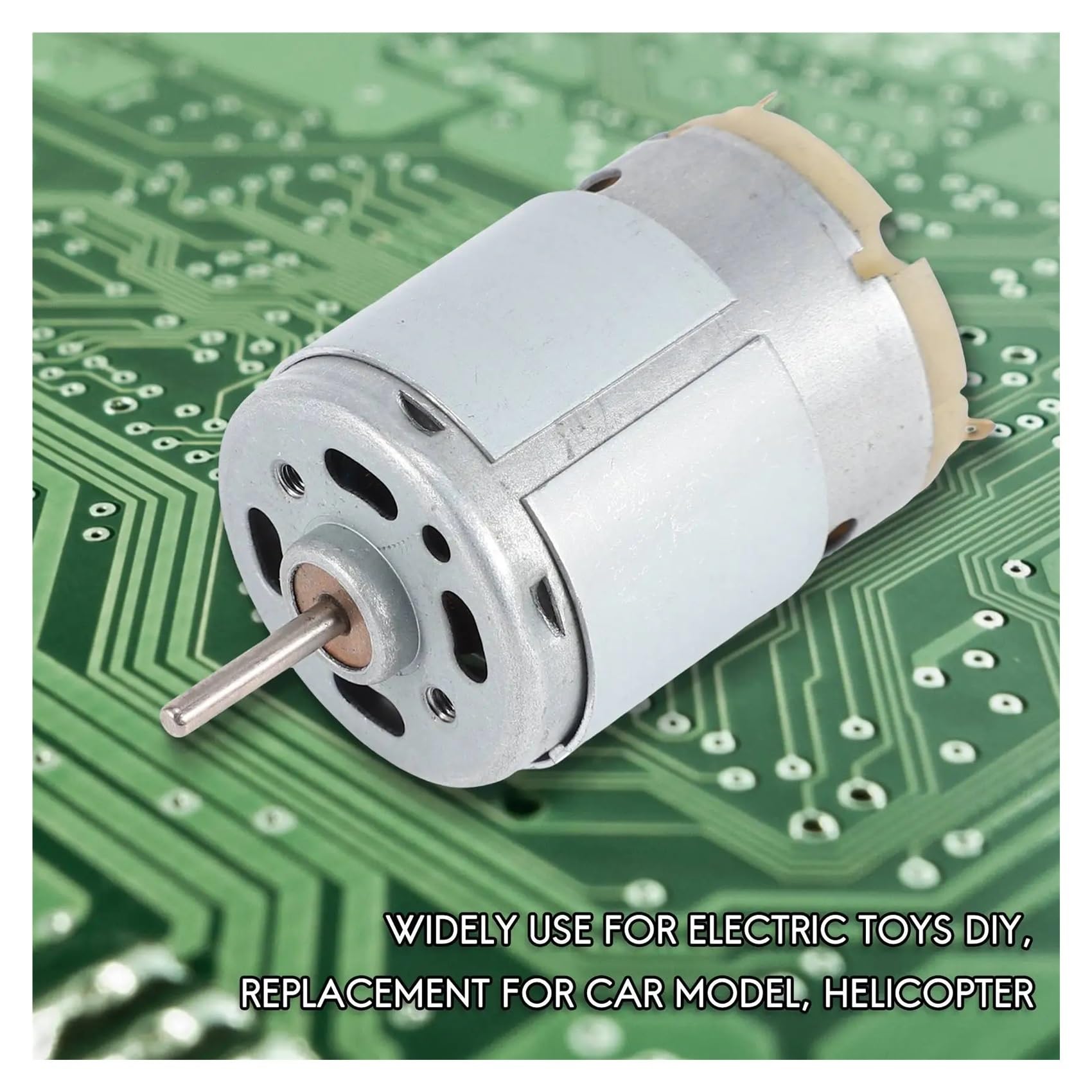 RS380 DC 1.5-18V 30000RPM Arrancador electrónico 38x28mm para modelo RC DIY, plateado
