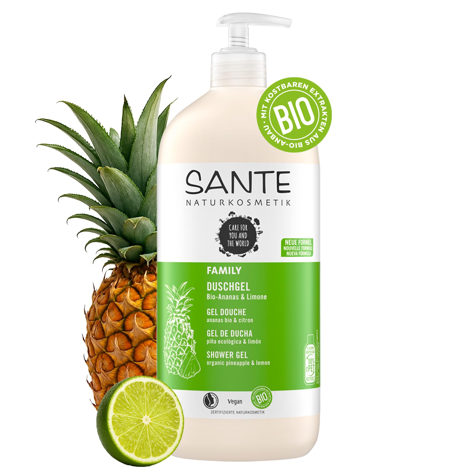SANTE Naturkosmetik Erfrischendes Duschgel mit Zitrusduft für gesunde Haut in Familiengröße, 1 x 950 ml  
SANTE Naturkos
