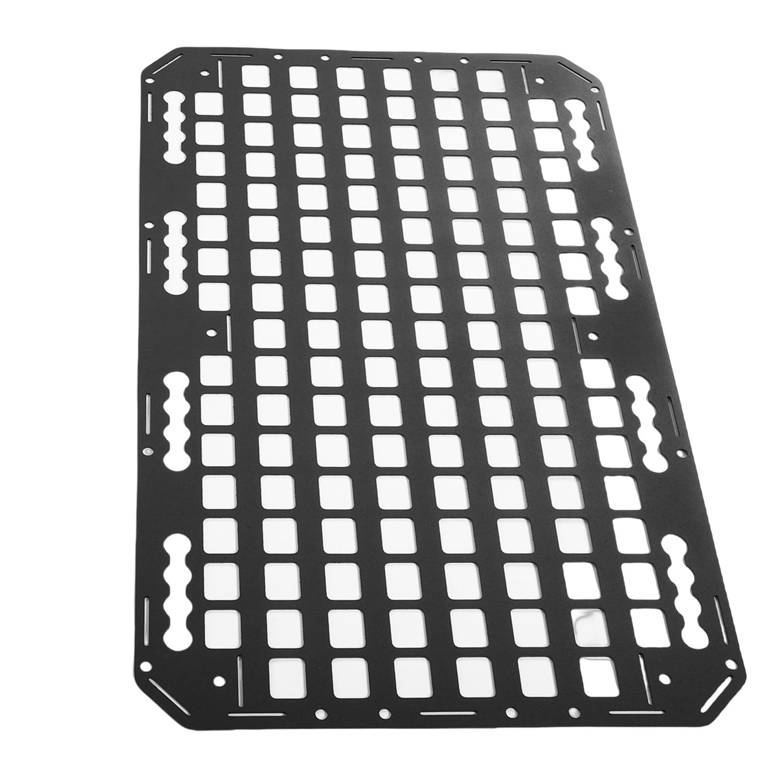 Estante de Carga Trasero, Cesta Portadora de Maletero, Organizador de Panel Molle de Aluminio para SUV, Camiones, RV, Montaje en Pista L