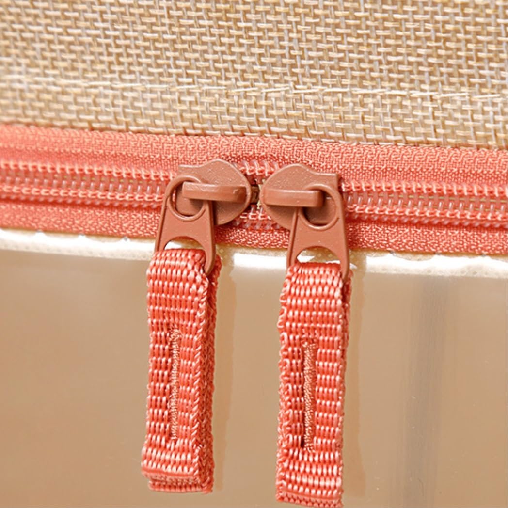 Sacchetti portaoggetti per piumini e vestiti, organizzazione pieghevole con finestra trasparente e manici, ideali per riporre la casa, 50 x 40 x 33 cm, confezione da 2
