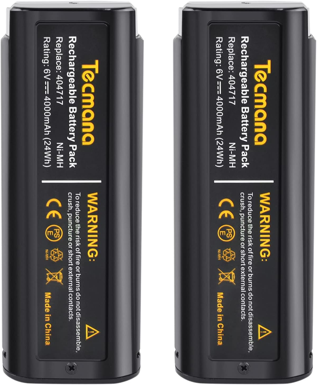 2x Tecmana 6V 4.0Ah Replacement Battery for Paslode 404717 B20544E BCPAS-404717 404400 900400 900420 900600 901000 902000 B20720 CF-325 IM200 F18 IM250 IM250A IM350A IM350CT PS604N