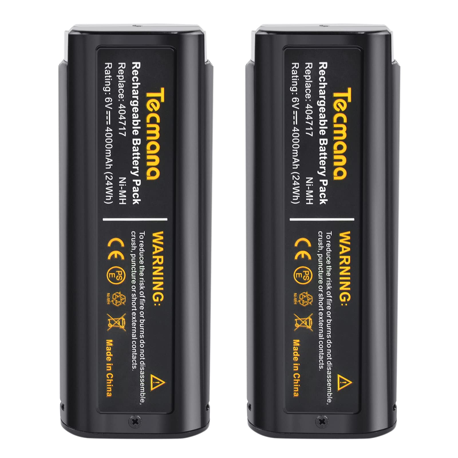 2x Tecmana 6V 4.0Ah Replacement Battery for Paslode 404717 B20544E BCPAS-404717 404400 900400 900420 900600 901000 902000 B20720 CF-325 IM200 F18 IM250 IM250A IM350A IM350CT PS604N