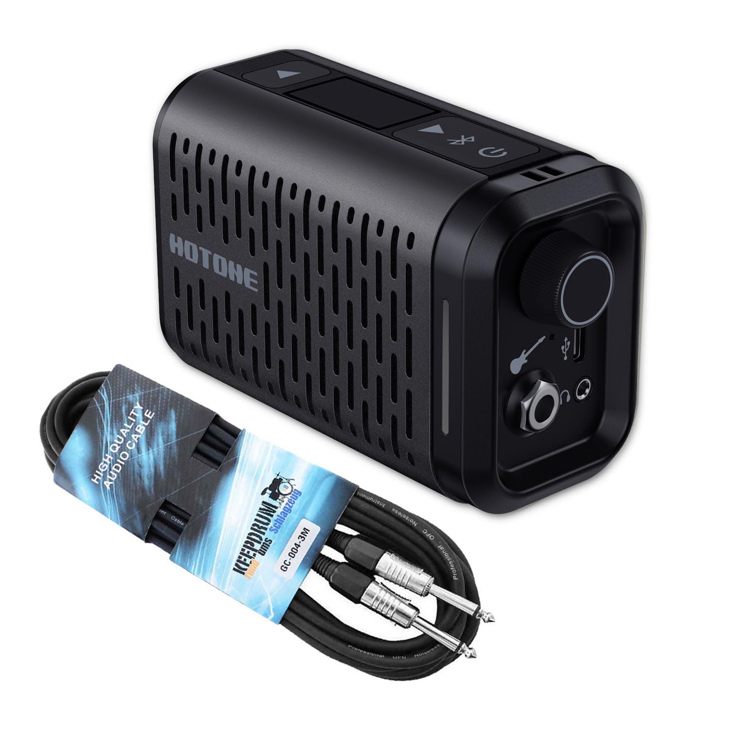 Hotone AP-5BK Gitarren-Verstärker Pulze Mini Modeling Amp mit Kabel