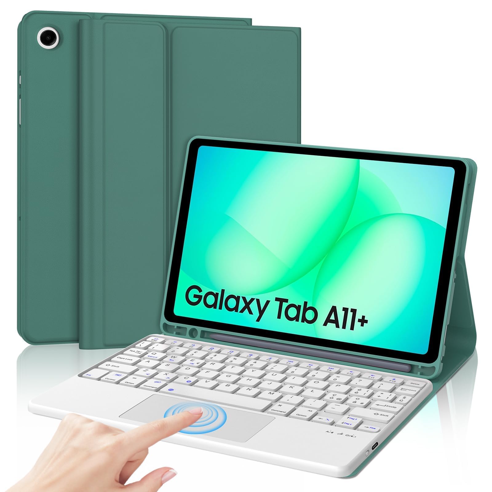 Cover per Samsung Galaxy Tab A11 Plus/A11+ 2025/A9+ 11 Pollici con Tastiera