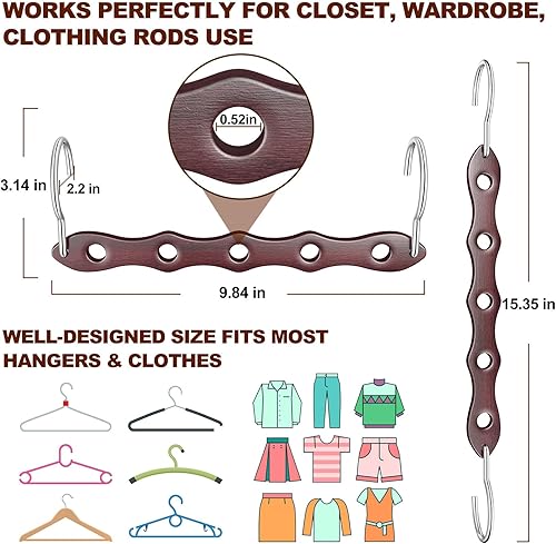 Miniatura 3 de Organizadores de armario y almacenamiento, organizador de armario, colgador para ropa pesada, organización de armario resistente y colgadores de