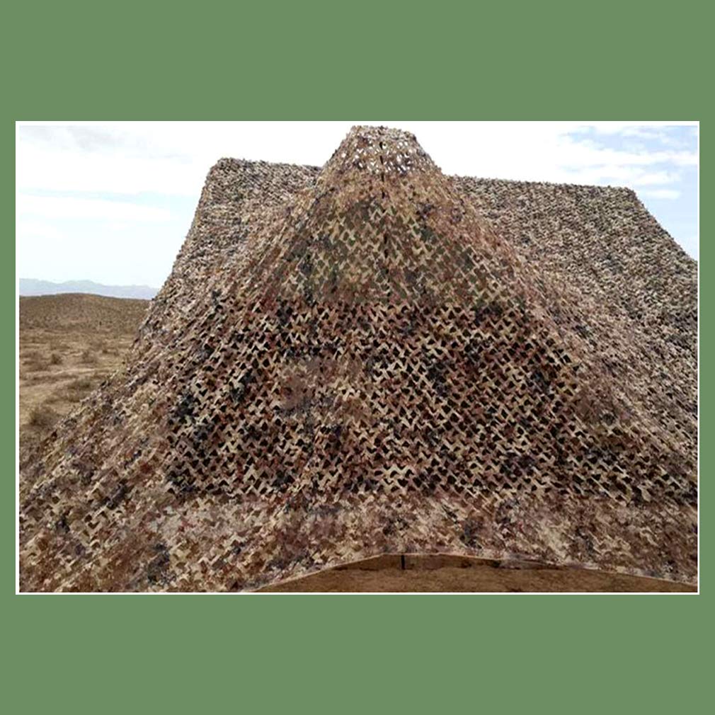 Camouflage Net del Desierto de Una Sola Capa,Red de Camuflaje Cubierta de Caza Militar,Protección Solar Sombreado Red,Fotografía Observación de Aves Camo Netting