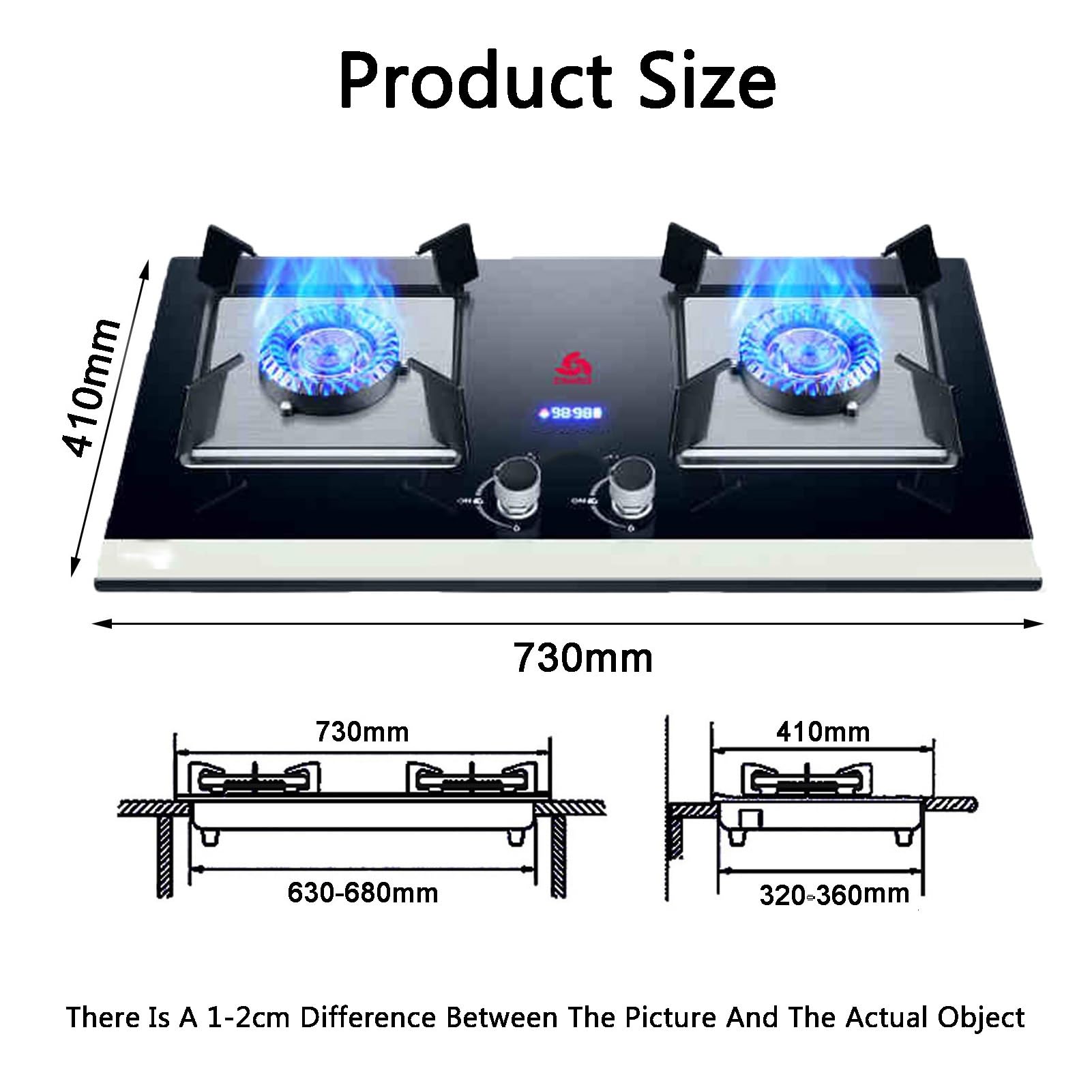 Cucina A Gas, Da Incasso/da Banco A Risparmio Energetico, 4,8 KW, Con Timer, For Ristoranti Familiari E Stand Gastronomici(NG)
