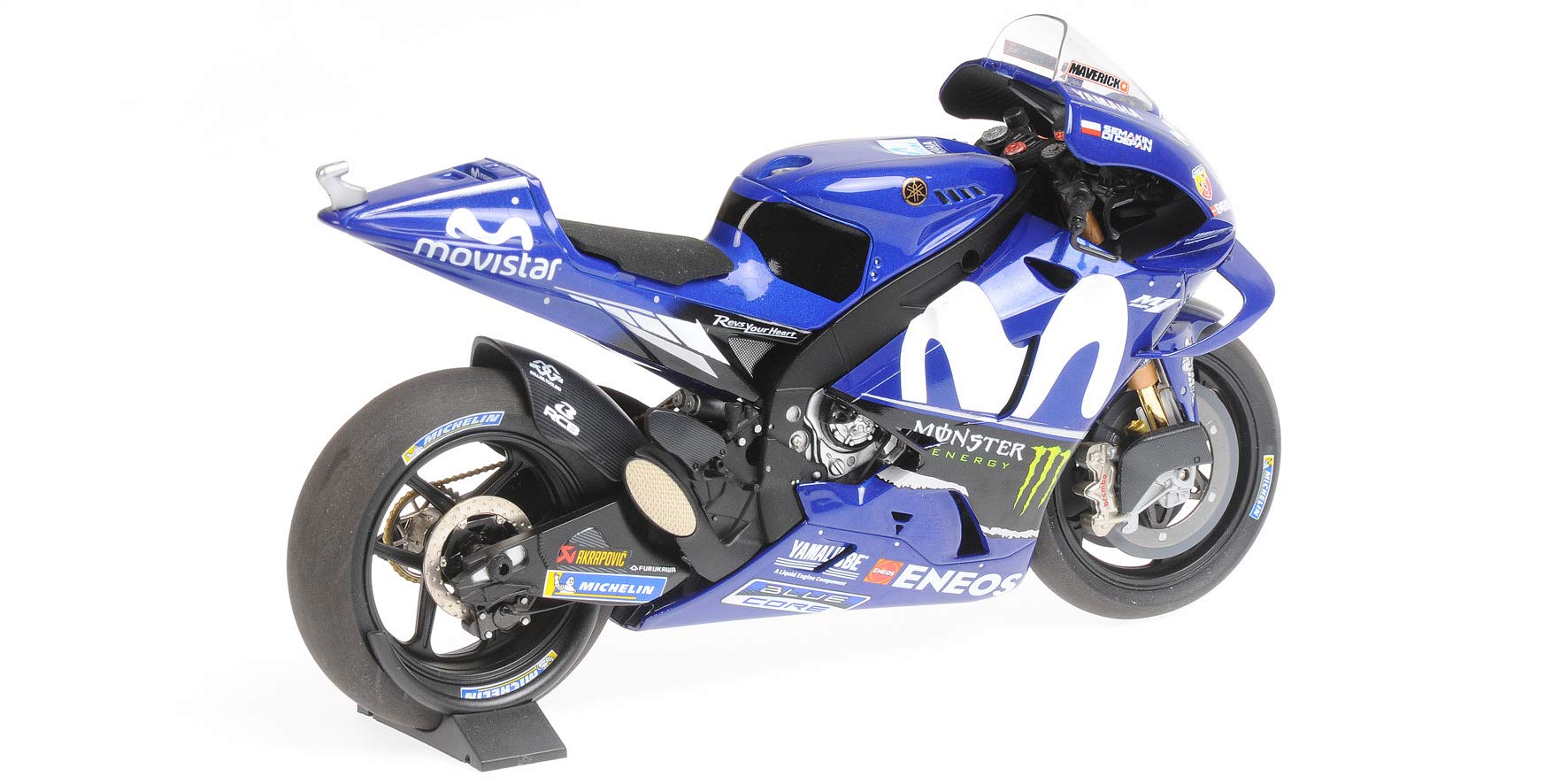 1/18 ミニチャンプス ヤマハ YZR-M1 MOVISTAR YAMAHA Yamaha YZR-M1 Movistar Maverick Vinales (Moto GP 2018