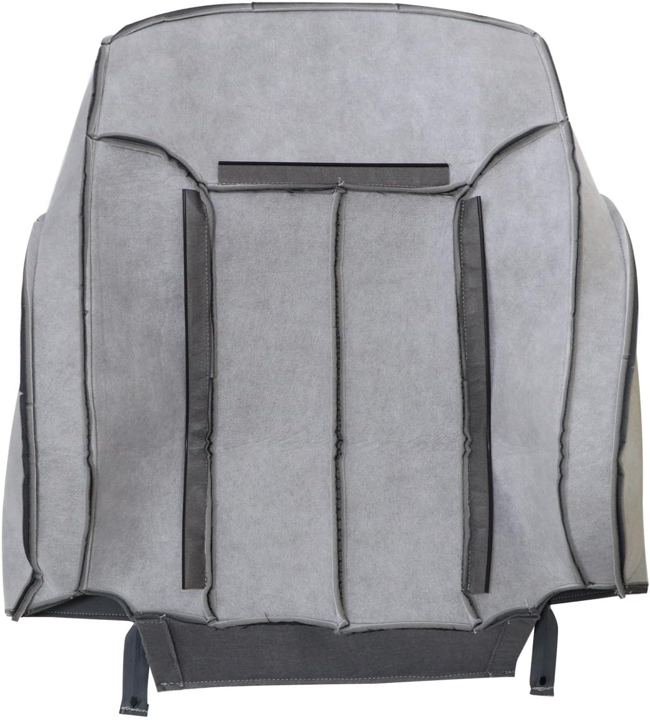 NLQR Front Driver Bottom Replacement Seat Cover & Foam Cushion Compatible with Ford F250 F350 F450 F550 2011-2016 Steel Gray #1S 2S or 3S Cloth Seat Bottom