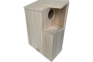 Sundia Large Squirrel Family House Pine with Coating Nesting Wooden Box for...