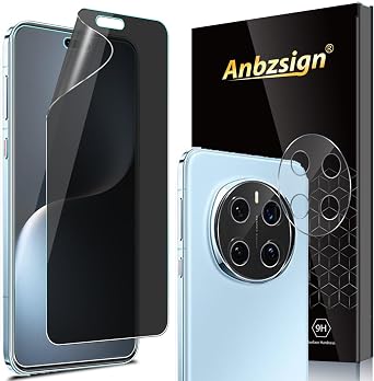2+2 Pack for Honor Magic 7 Pro Privacy Screen Protector and Camera Lens Protector, Flexible Film Anti-Spy Case Friendly for Honor Magic 7 Pro 5G.