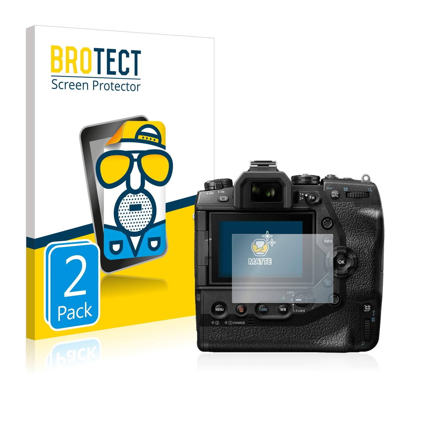 Brotect Protection Écran Verre Hybrid AirGlass Pour Olympus OM System OM-5 - 3 Films Trempés 9H Anti-Rayures