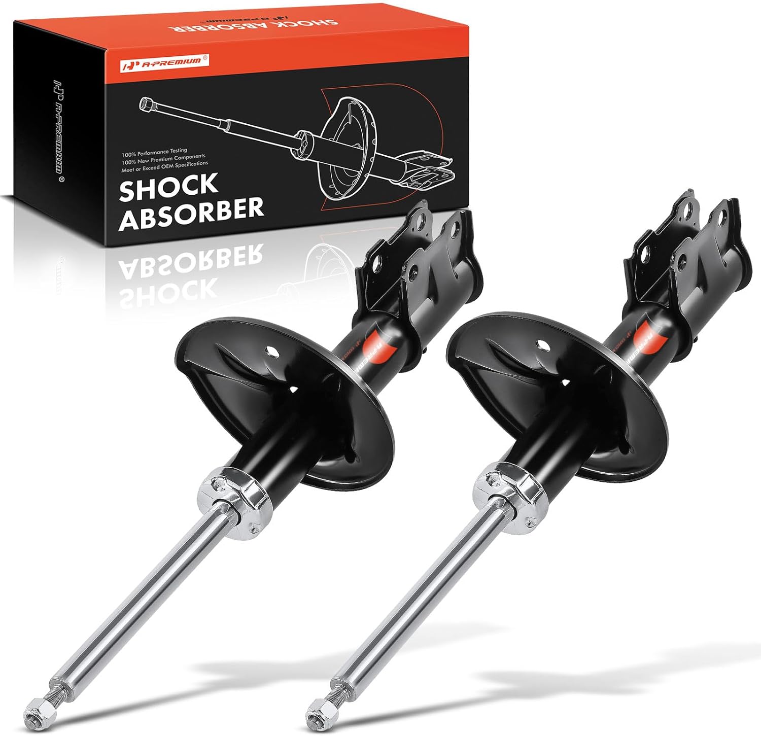 A-Premium Front Pair [2] Strut Assembly Compatible with Mitsubishi Lancer 2004 2005 2006, Driver and Passenger Side