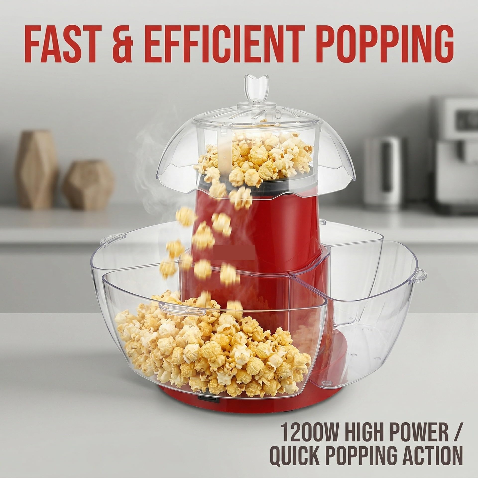 Macchina Elettrica Per Popcorn Ad Aria Calda Uso Domestico