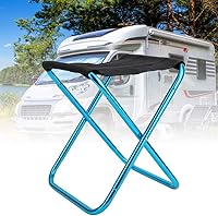 Vista 5 de Taburete plegable, fácil de transportar silla plegable portátil plegable para barbacoa