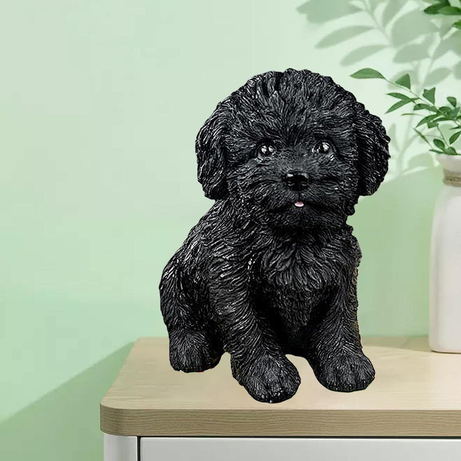 DEQUERA® > Cute White Puppy Dog Bichon Frise Breed Animal Statue Sculpture Figurine Decorative Showpiece for Home, Indoor/Outdoor, Garden Yard (White) (B0994MSLZ8) Amazon Price History, Amazon Price Tracker