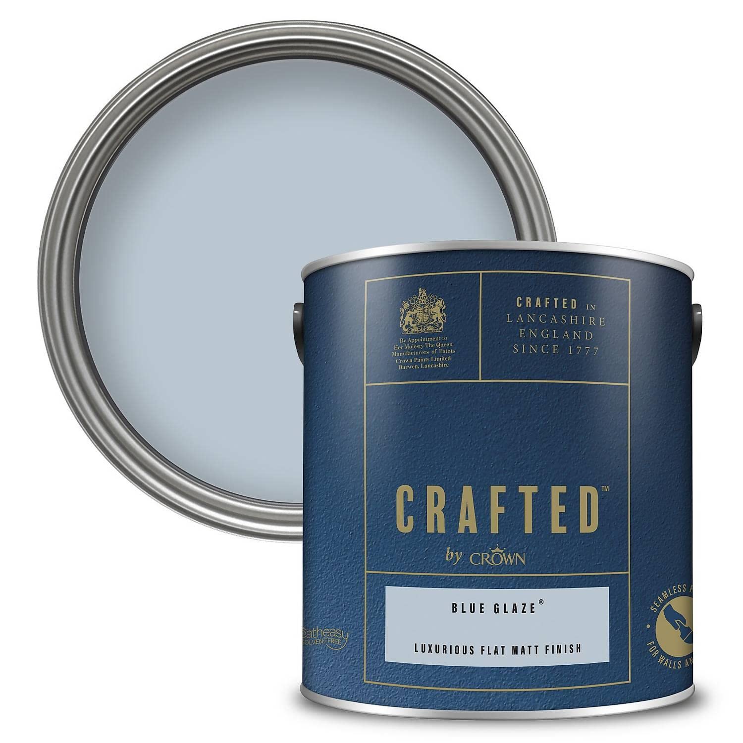 CROWN CRAFTED FLAT MATT BLUE GLAZE 2.5L